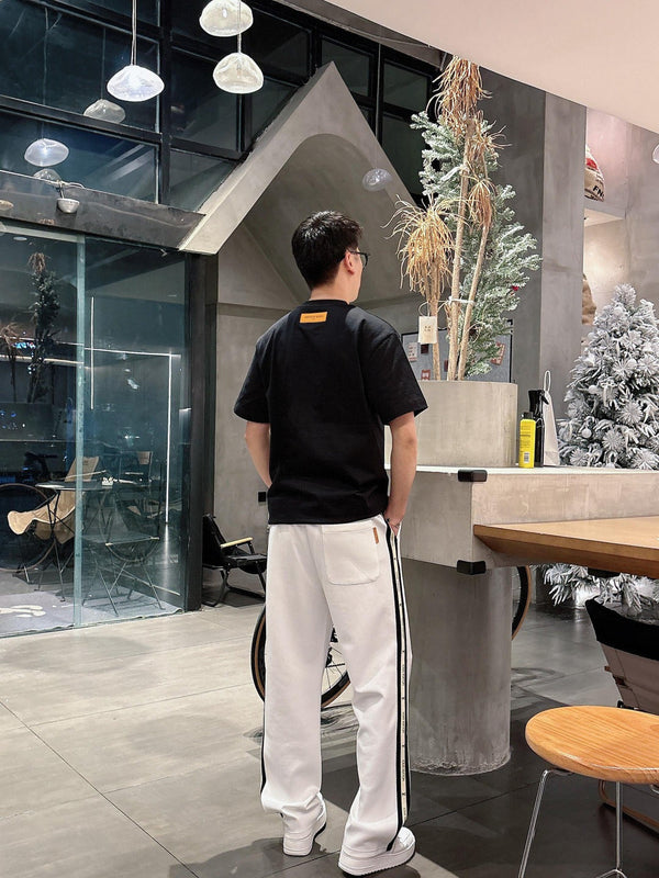 PANTALONI DELLA TUTA LV IN COTONE BIANCO 239585