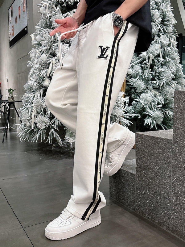 PANTALONI DELLA TUTA LV IN COTONE BIANCO 239585