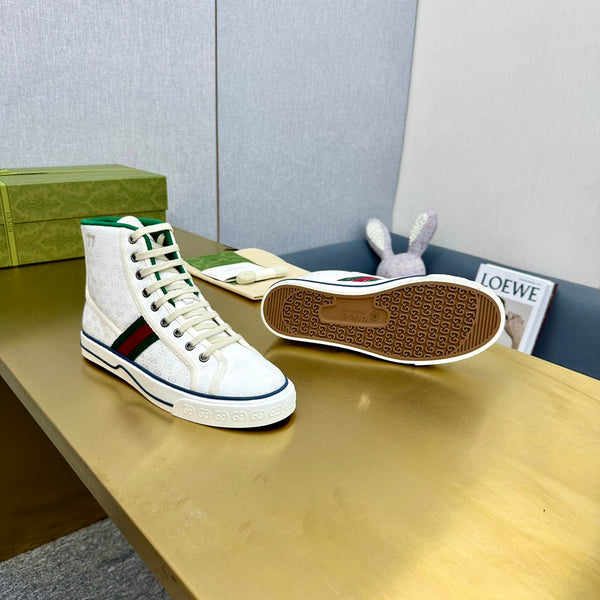 GG TENNIS 1977 SNEAKERS ALTE IN TELA BIANCA