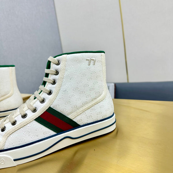 GG TENNIS 1977 SNEAKERS ALTE IN TELA BIANCA