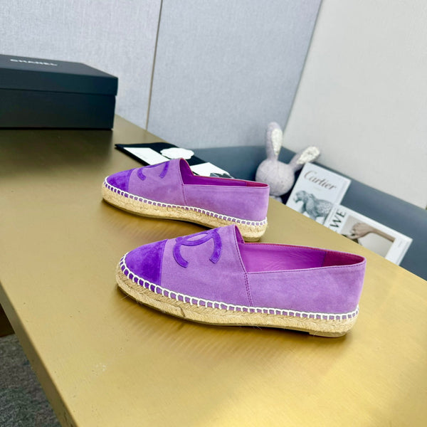 espadrilles lilac and purple suede