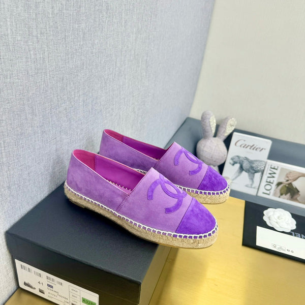 espadrilles lilac and purple suede