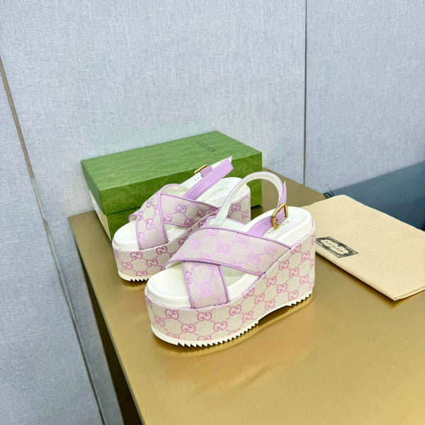 GG SUPREME PLATFORM TELA ROSA PASTELLO