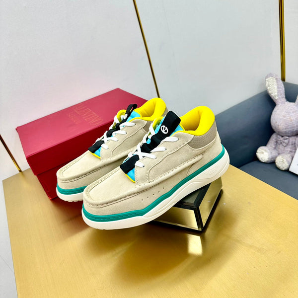 Mid-top Runboot Split Leather Sneaker 30mm Beige Suede 994551