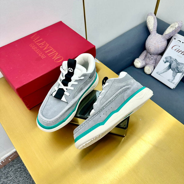 Mid-top Runboot Split Leather Sneaker 30mm Grey Suede 994559