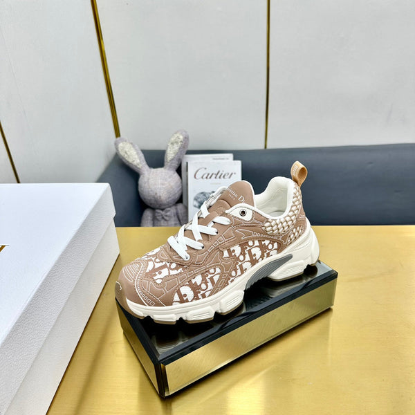 CD Chrono Sneaker 40mm In Brown Pink Mesh Fabric 994572