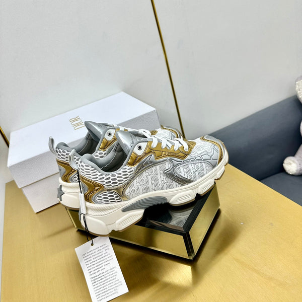 CD Chrono Sneaker 40mm In Gold Mesh Fabric 994578