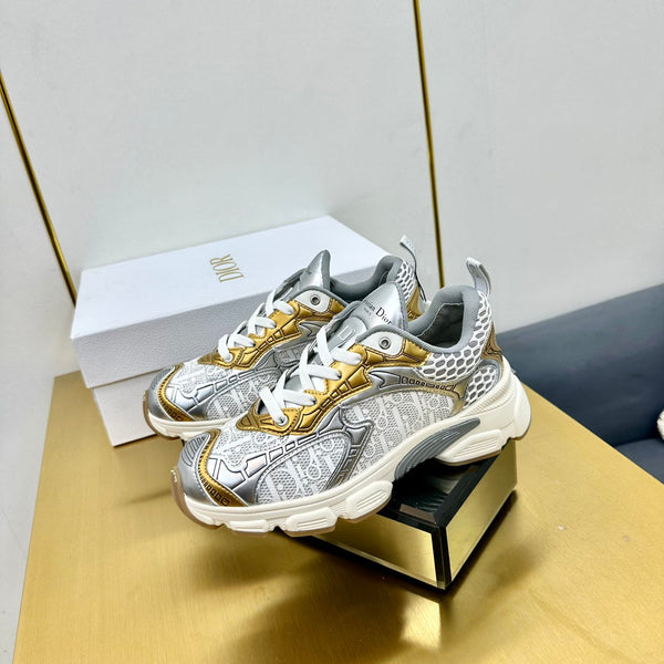 CD Chrono Sneaker 40mm In Gold Mesh Fabric 994578