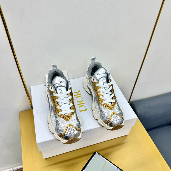 CD Chrono Sneaker 40mm In Gold Mesh Fabric 994578