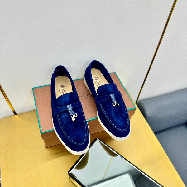 LP Summer Charms Walk Loafers Dark Blue Suede 994492