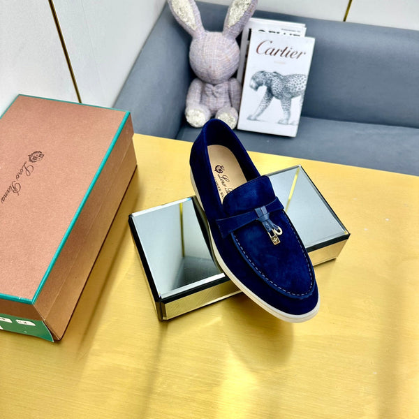 LP Summer Charms Walk Loafers Dark Blue Suede  994492