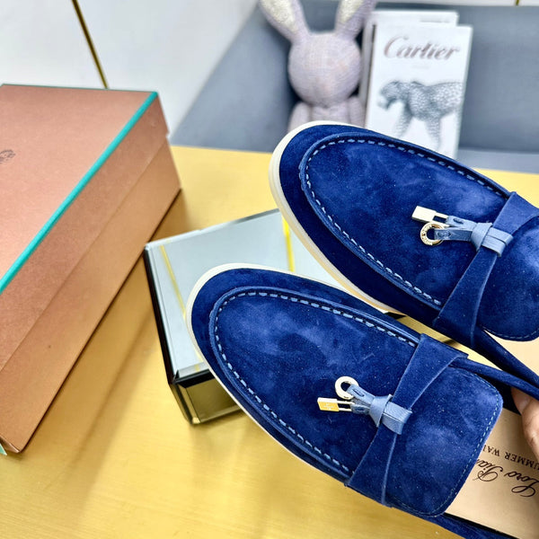 LP Summer Charms Walk Loafers Dark Blue Suede  994492