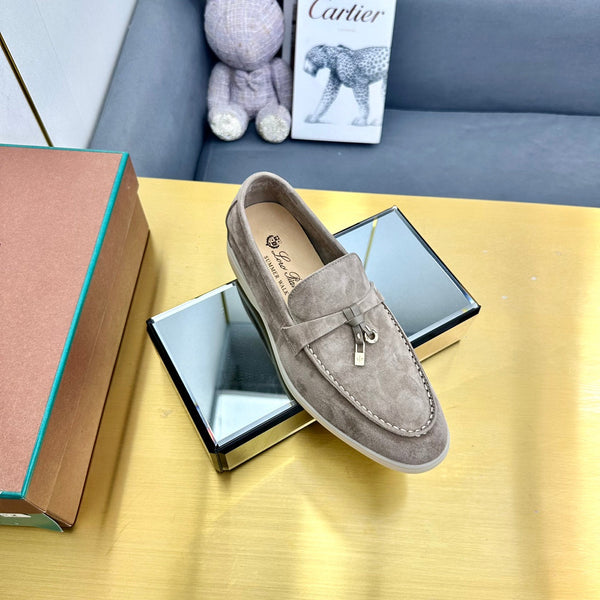 LP Summer Charms Walk Loafers Grey Beige Suede  994498