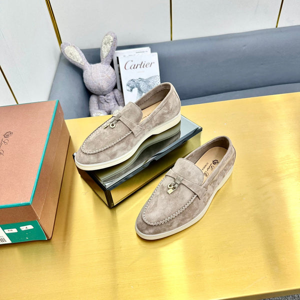 LP Summer Charms Walk Loafers Grey Beige Suede  994498