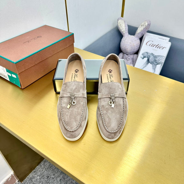 LP Summer Charms Walk Loafers Grey Beige Suede  994498