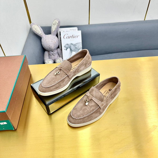 LP Summer Charms Walk Loafers Khaki Brown Suede 994500