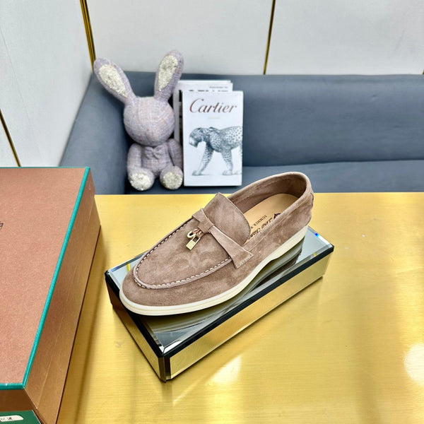 LP Summer Charms Walk Loafers Khaki Brown Suede 994500