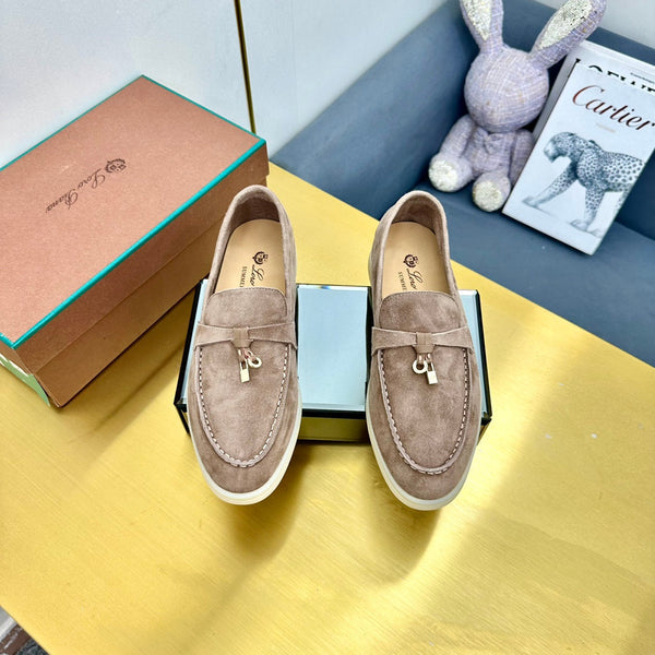 LP Summer Charms Walk Loafers Khaki Brown Suede 994500