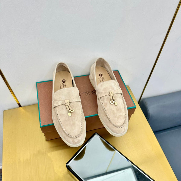 LP Summer Charms Walk Loafers Beige Suede  994502