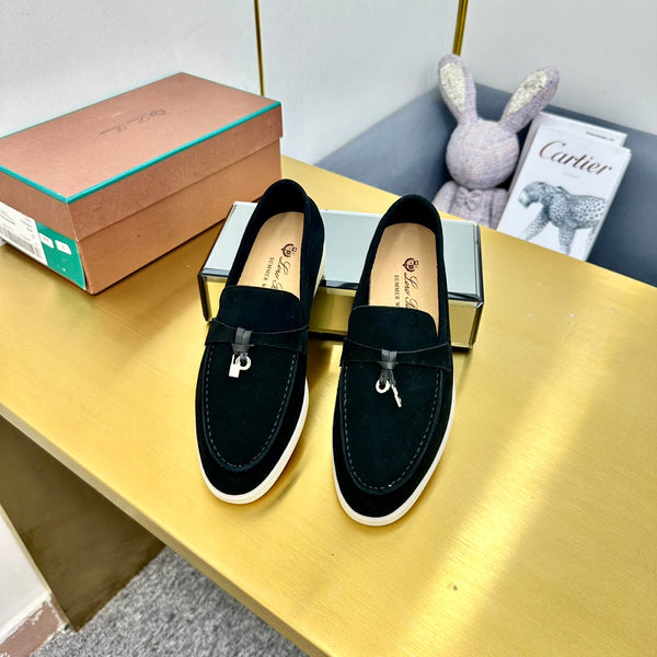 LP Summer Charms Walk Loafers Black Suede 994507