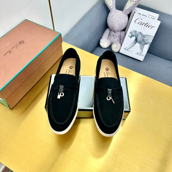 LP Summer Charms Walk Loafers Black Suede 994507