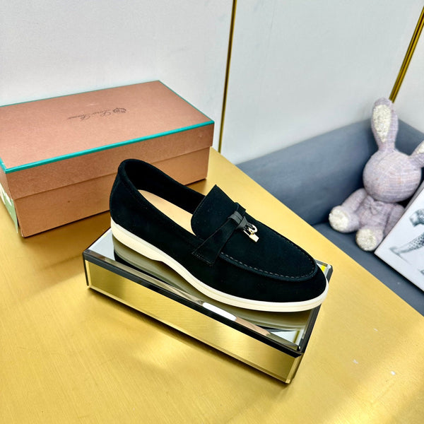 LP Summer Charms Walk Loafers Black Suede 994507