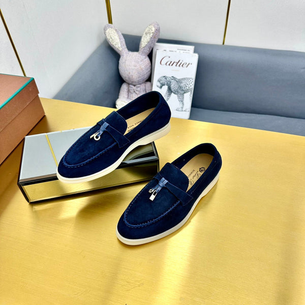 LP Summer Charms Walk Loafers Navy Blue Suede 994511