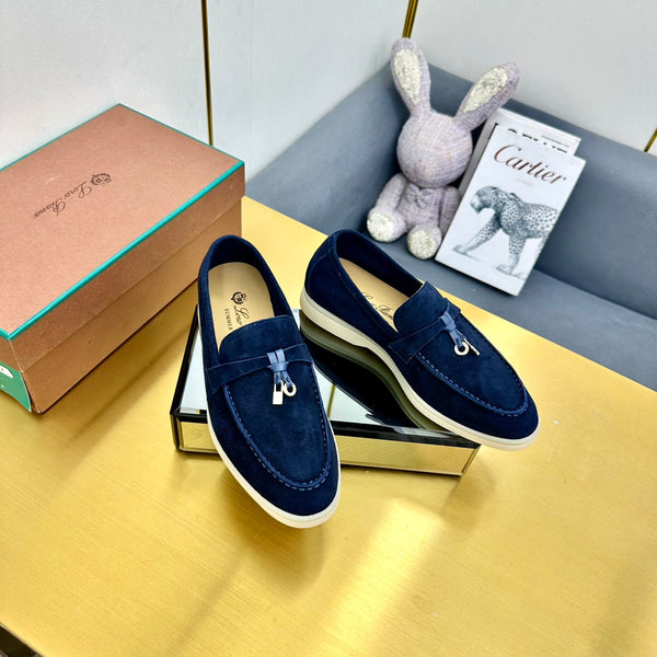 LP Summer Charms Walk Loafers Navy Blue Suede 994511