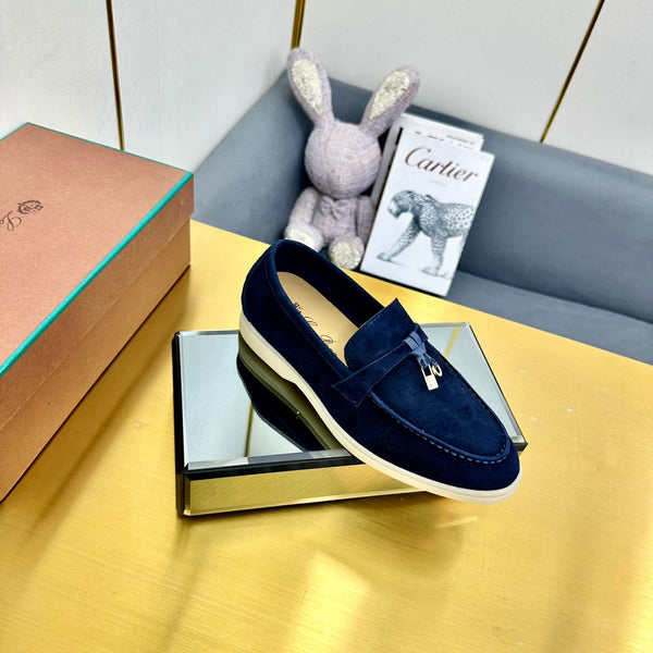 LP Summer Charms Walk Loafers Navy Blue Suede 994511