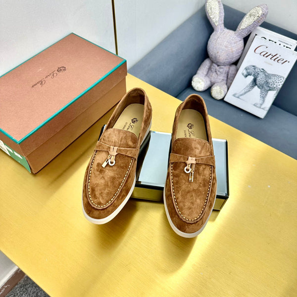 LP Summer Charms Walk Loafers Camel Brown Suede 994513