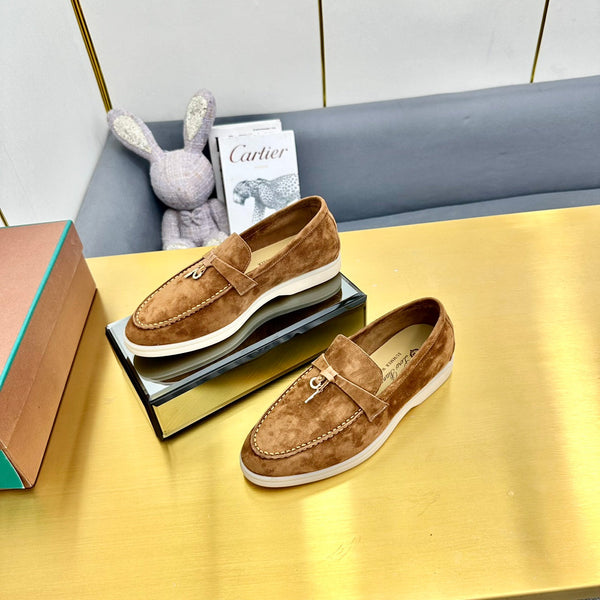 LP Summer Charms Walk Loafers Camel Brown Suede  994513