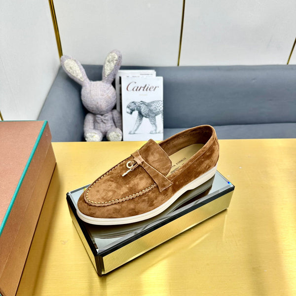LP Summer Charms Walk Loafers Camel Brown Suede  994513