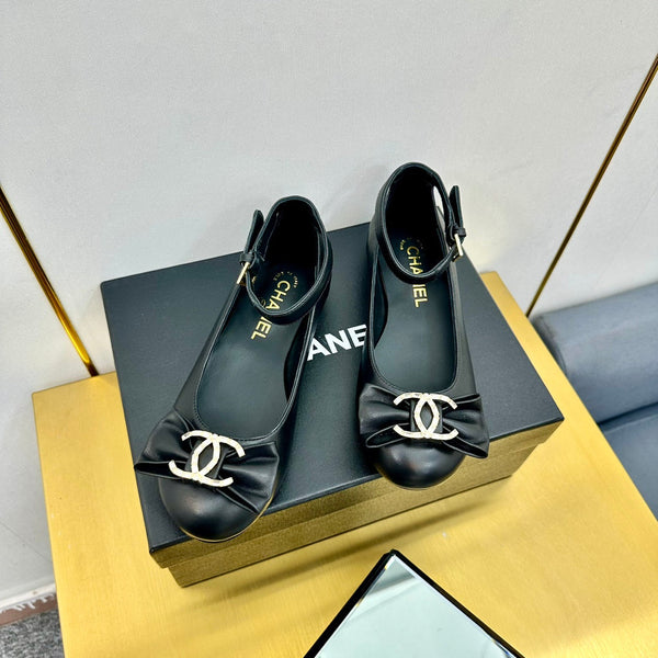 CC 25s Ballet Flats Black Sheepskin 297807