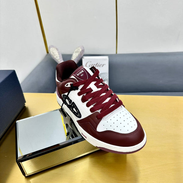 CD B57 Mid-Top Sneaker In Burgundy Calfskin 993826