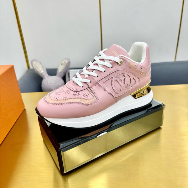 NEO RUN AWAY SNEAKER IN ROSE PINK CALFSKIN