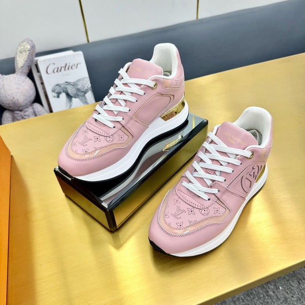 NEO RUN AWAY SNEAKER IN ROSE PINK CALFSKIN
