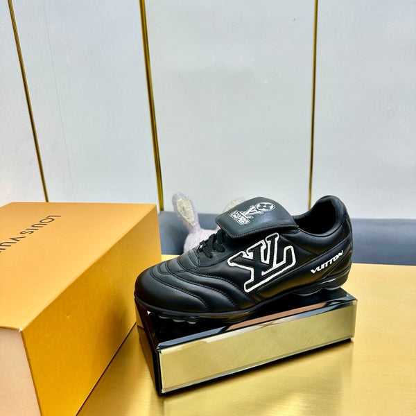 LV 25C Sneaker LV Footprint Soccer Noir Cuir de Veau uni 219935