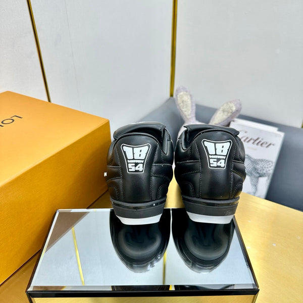 LV 25C Sneaker LV Footprint Soccer Noir Cuir de Veau uni 219935