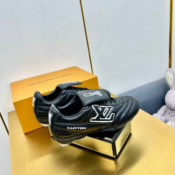 LV 25C Sneaker LV Footprint Soccer Noir Cuir de Veau uni 219935