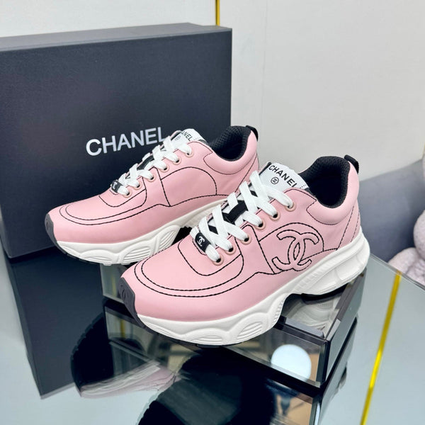 CC Sneaker Pink with Logo Cowhide 238620
