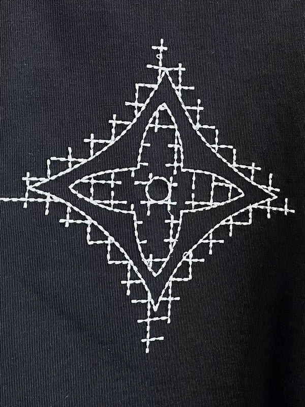 LV T-SHIRT IN BLACK PURE COTTON 238778