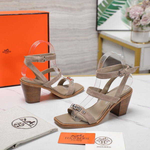 SANDALO IVRESSE 65 BEIGE IN CAMOSCIO