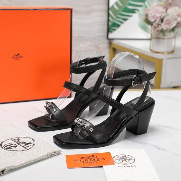 SANDALO IVRESSE 65 PELLE DI VITELLO NERA