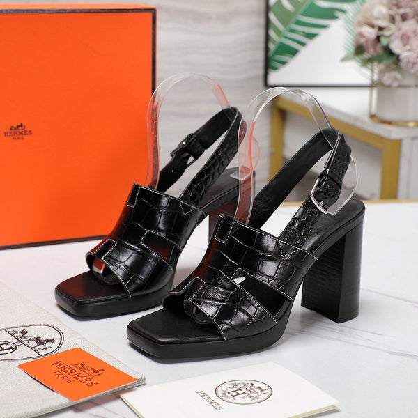 SANDALO ERIS 95 IN VITELLO NERO FANTASIA