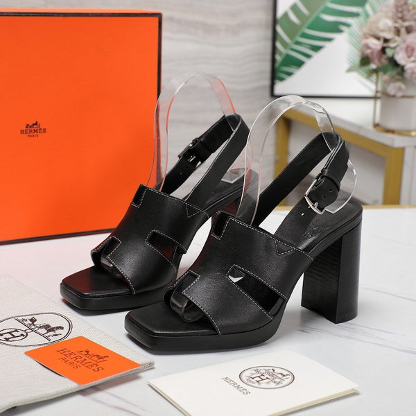 SANDALO ERIS 95 IN PELLE DI VITELLO NERO