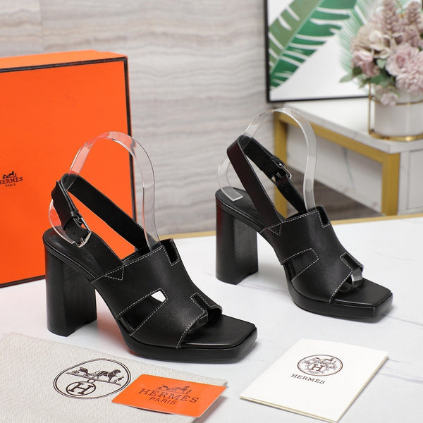 SANDALO ERIS 95 IN PELLE DI VITELLO NERO