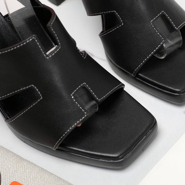 SANDALO ERIS 95 IN PELLE DI VITELLO NERO