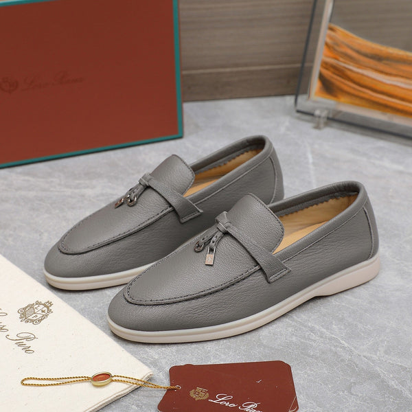 MOCASSINI LP SUMMER CHARMS WALK IN PELLE DI AGNELLO GRIGIO CHIARO