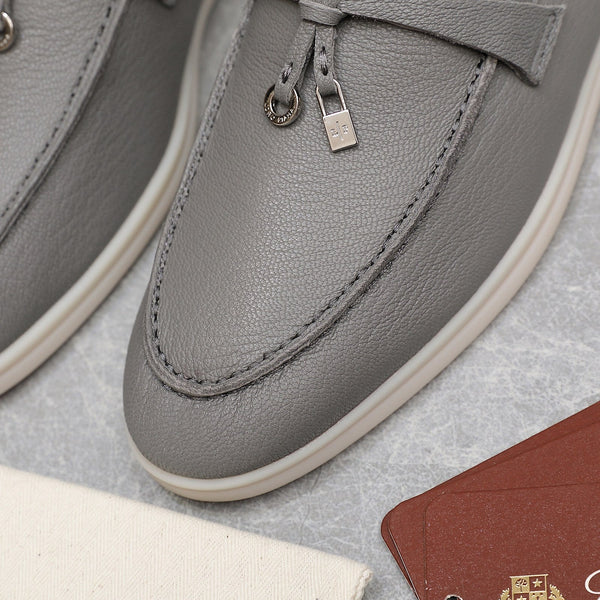 MOCASSINI LP SUMMER CHARMS WALK IN PELLE DI AGNELLO GRIGIO CHIARO