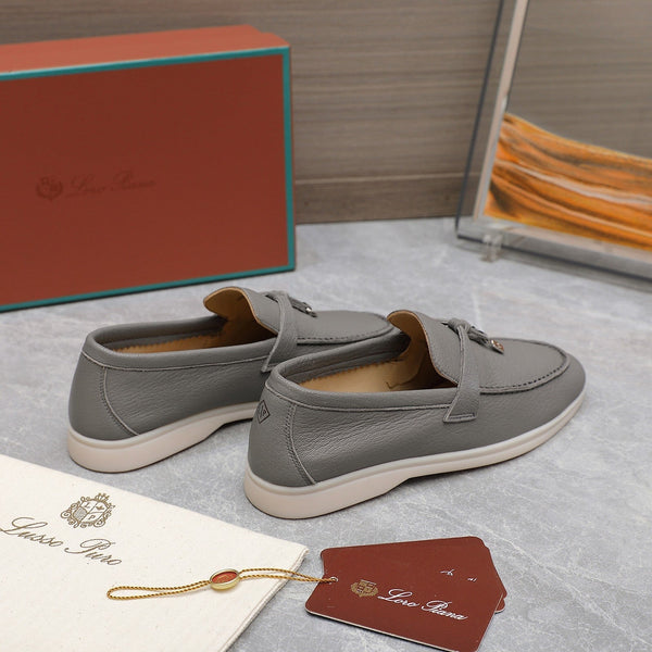 MOCASSINI LP SUMMER CHARMS WALK IN PELLE DI AGNELLO GRIGIO CHIARO